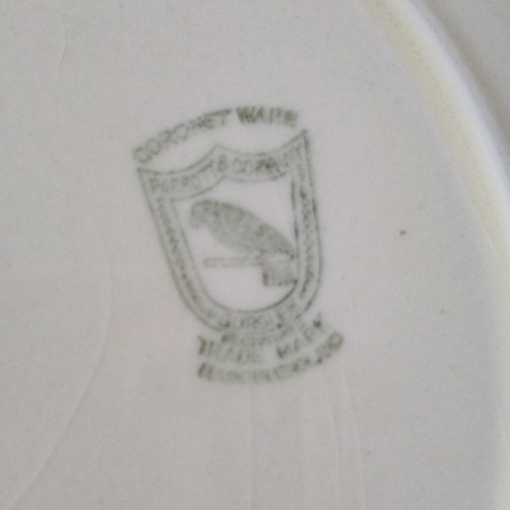 Coronet Ware Art Deco Single 9.5" Square Plate - Picture 3 of 8